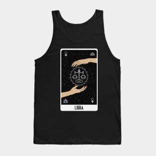 Libra Astrology Tarot Card Tank Top